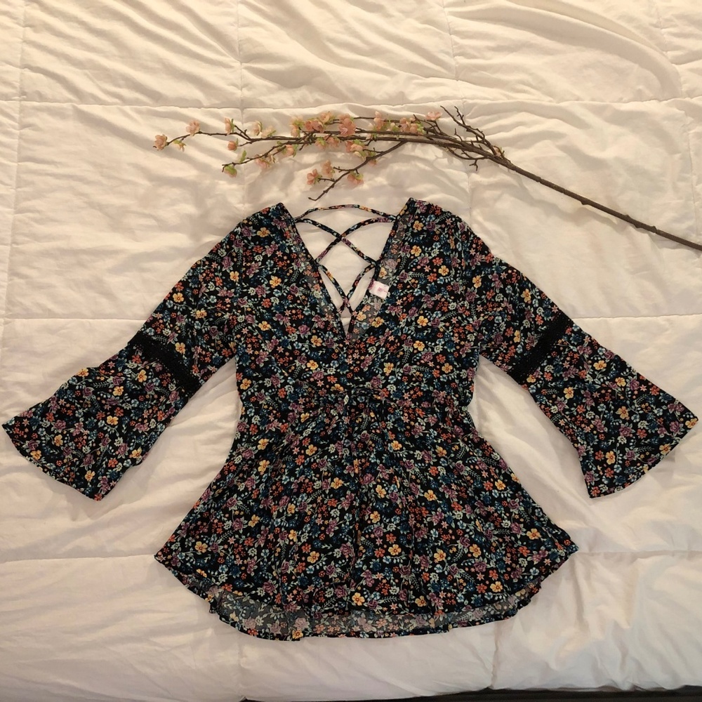 floral blouse
